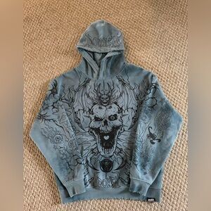 Men's Graphic Hoodie in Blue - brand new